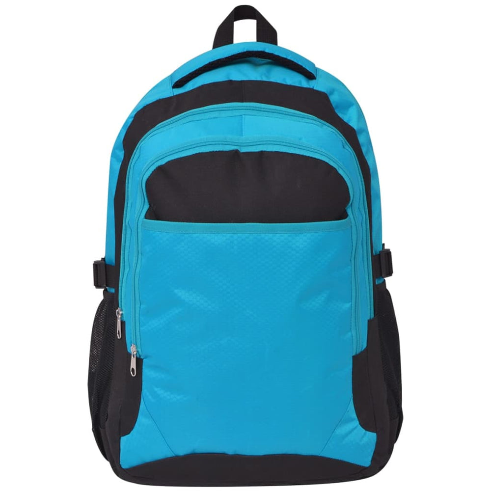 40L Schulrucksack Schwarz und Blau