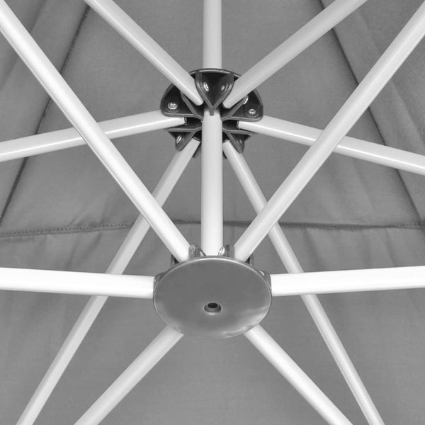 Faltbares Partyzelt, Hexagonal, Grau, 3,6x3,1m