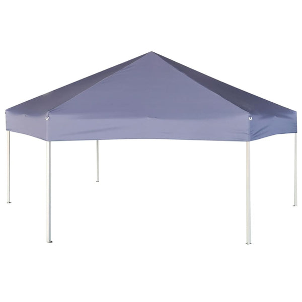 Faltpavillon Sechseck Dunkelblau 3,6x3,1 m