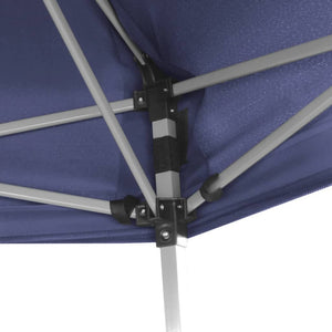 Faltpavillon Sechseck Dunkelblau 3,6x3,1 m