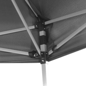 Hexagonales Pop-Up Partyzelt Grau 3,6x3,1m