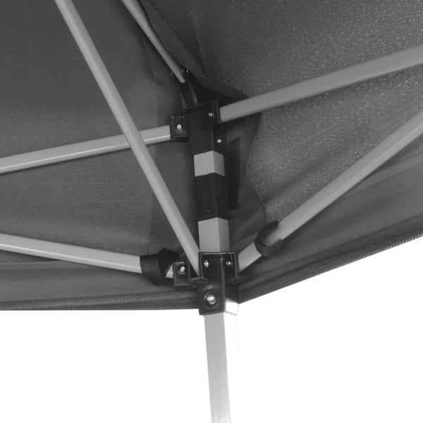 Hexagonales Pop-Up Partyzelt Grau 3,6x3,1m