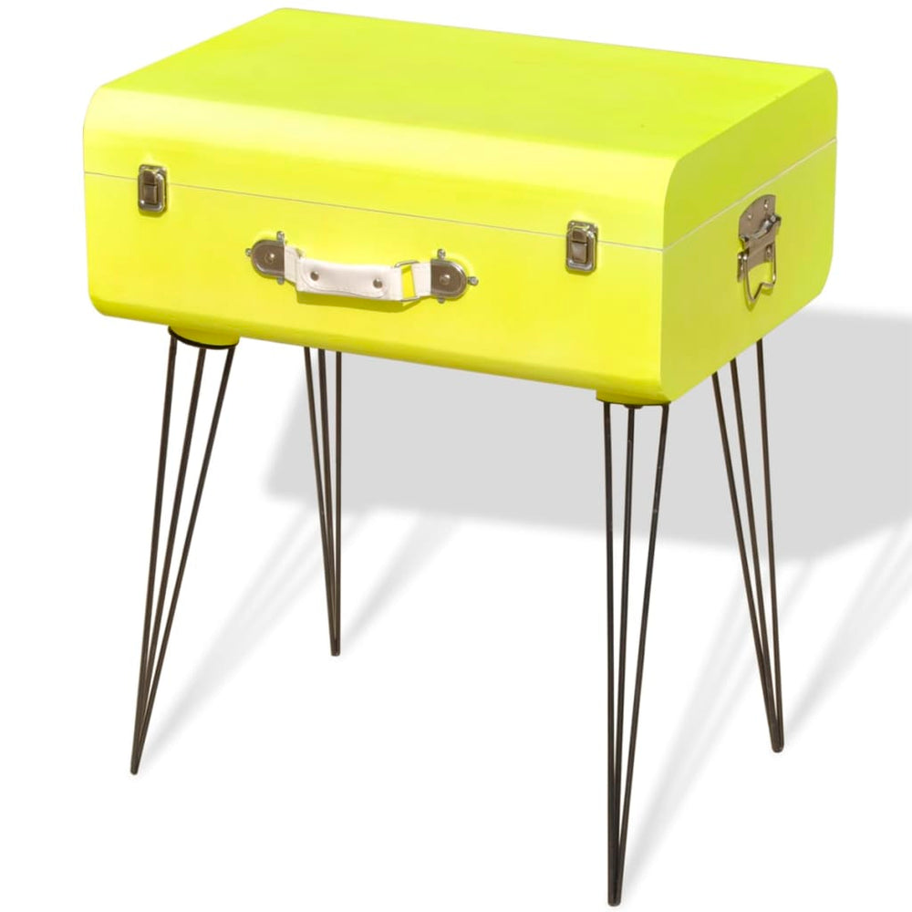 Beistelltisch 49,5x36x60 cm Gelb