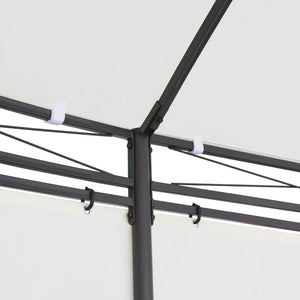 Cremeweißer Gartenpavillon 530x350 cm
