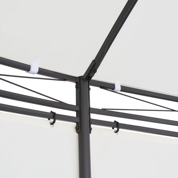 Cremeweißer Gartenpavillon 530x350 cm