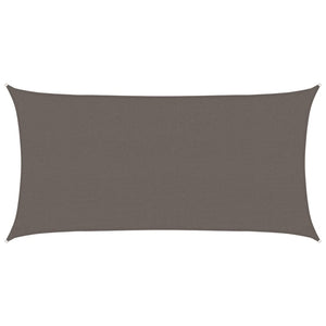 Rechteckiges Sonnensegel 2x4m Anthrazit HDPE
