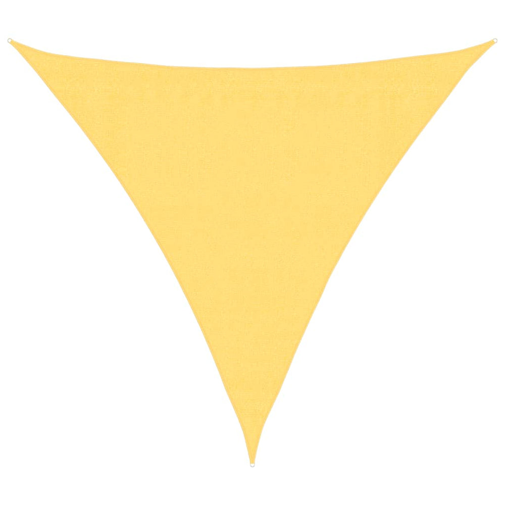 Beige Dreieck Sonnensegel 3,6 m HDPE
