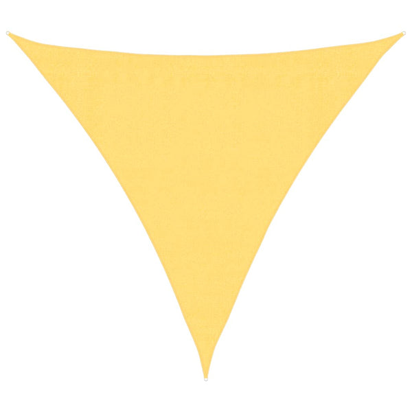Beige Dreieck Sonnensegel 3,6 m HDPE