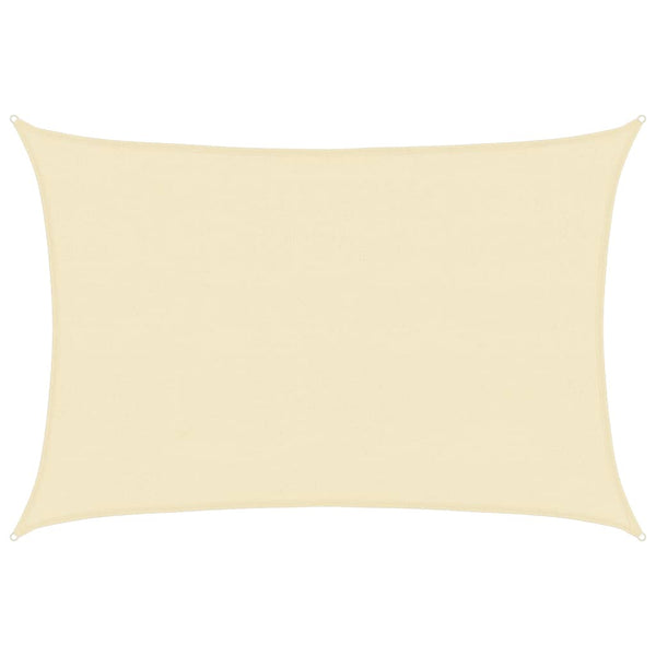 Rechteckiges Sonnensegel 4x6m Creme HDPE