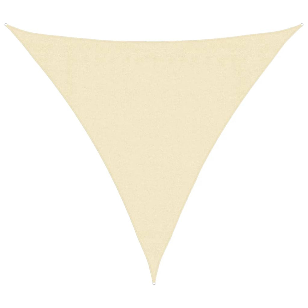 Dreieckiges Sonnensegel Creme 3,6m HDPE