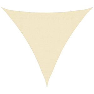 Dreieckiges Sonnensegel Creme 3,6m HDPE