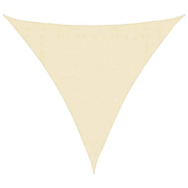 Dreieckiges Sonnensegel Creme 3,6m HDPE