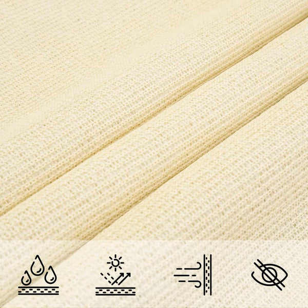 Dreieckiges Sonnensegel Creme 3,6m HDPE