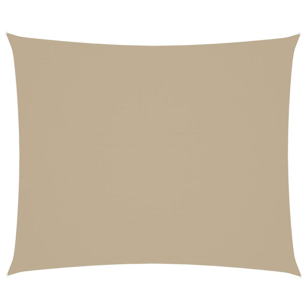 Rechteckiges Sonnensegel Oxford Beige 4x6 m