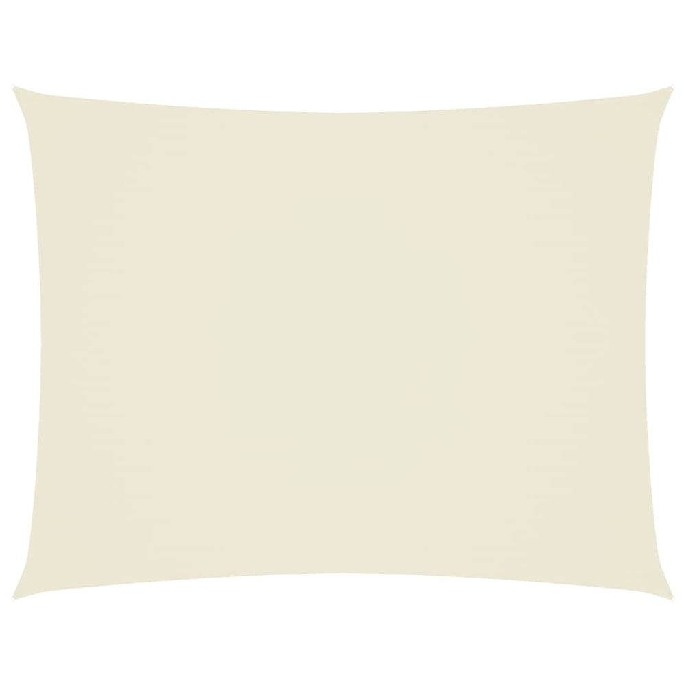 Rechteckiges Sonnensegel Oxford Creme 4x6m