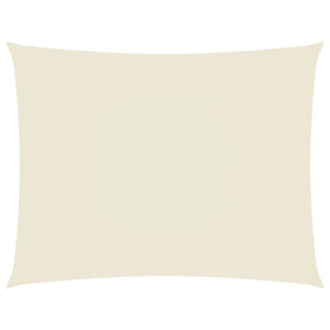 Rechteckiges Sonnensegel Oxford Creme 4x6m