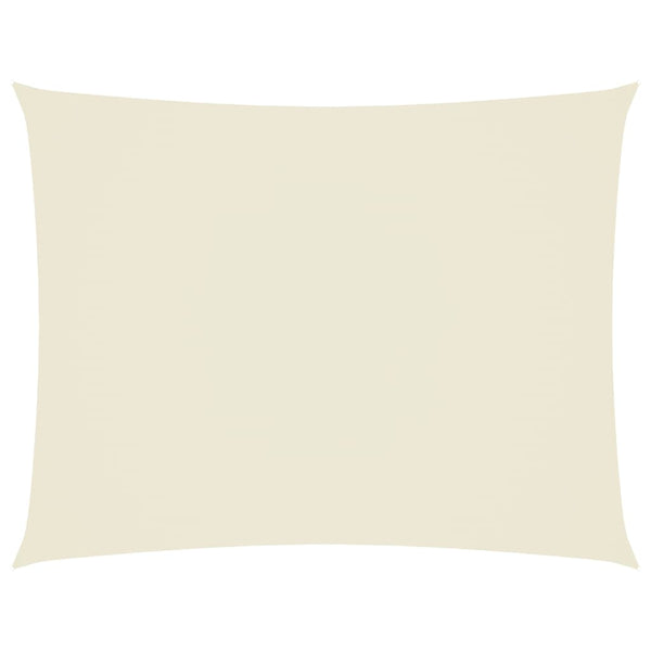 Rechteckiges Sonnensegel Oxford Creme 4x6m