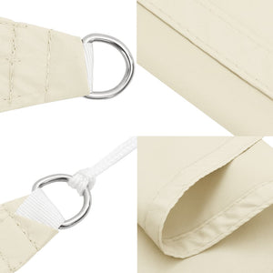 Dreieckiges Sonnensegel Oxford Creme 3,6m