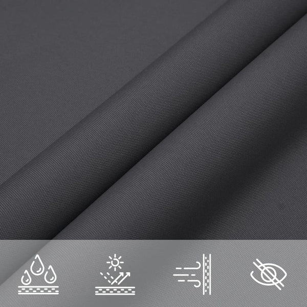 Quadratisches Sonnensegel Oxford 3,6x3,6m Anthrazit