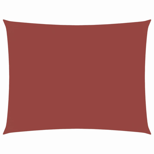 Rechteckiges Sonnensegel Oxford Terracotta 4x6m