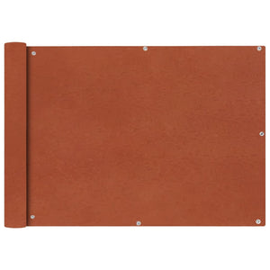 Balkonsichtschutz Oxford Terracotta 75x600 cm