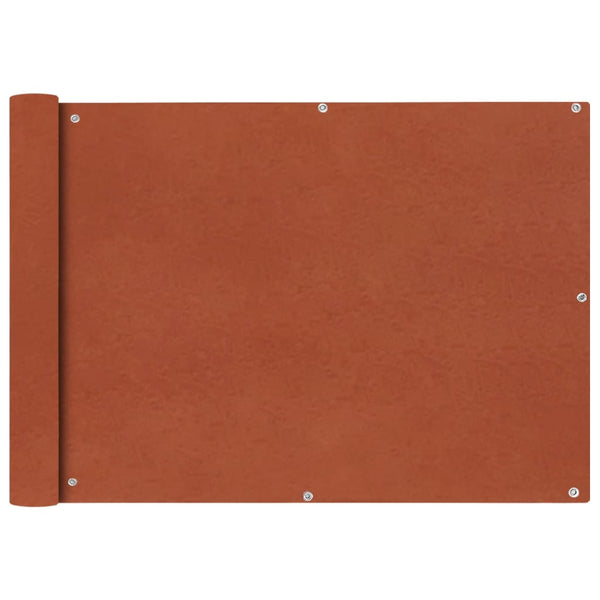 Balkonsichtschutz Oxford Terracotta 75x600 cm