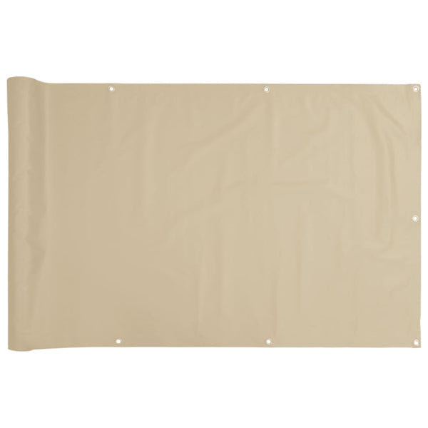 Balkonsichtschutz Beige Oxford 75x400 cm