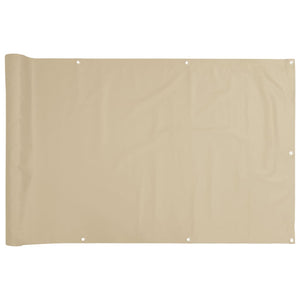 Beiger Balkonsichtschutz Oxford 75x600 cm