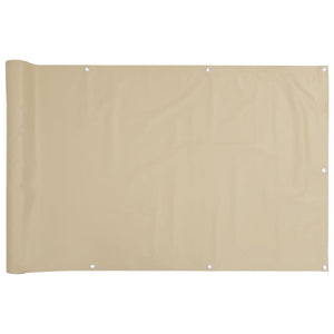 Beiger Balkonsichtschutz Oxford 90x400 cm