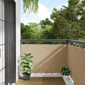 Balkonsichtschutz Oxford Beige 90x600 cm