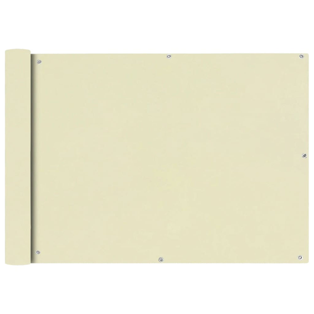 Balkonsichtschutz Creme Oxford Gewebe 75x400 cm