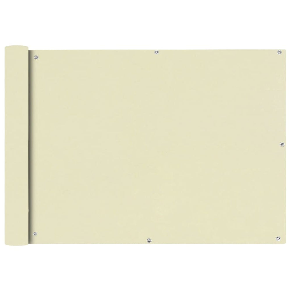 Balkonsichtschutz Creme Oxford 75x600 cm