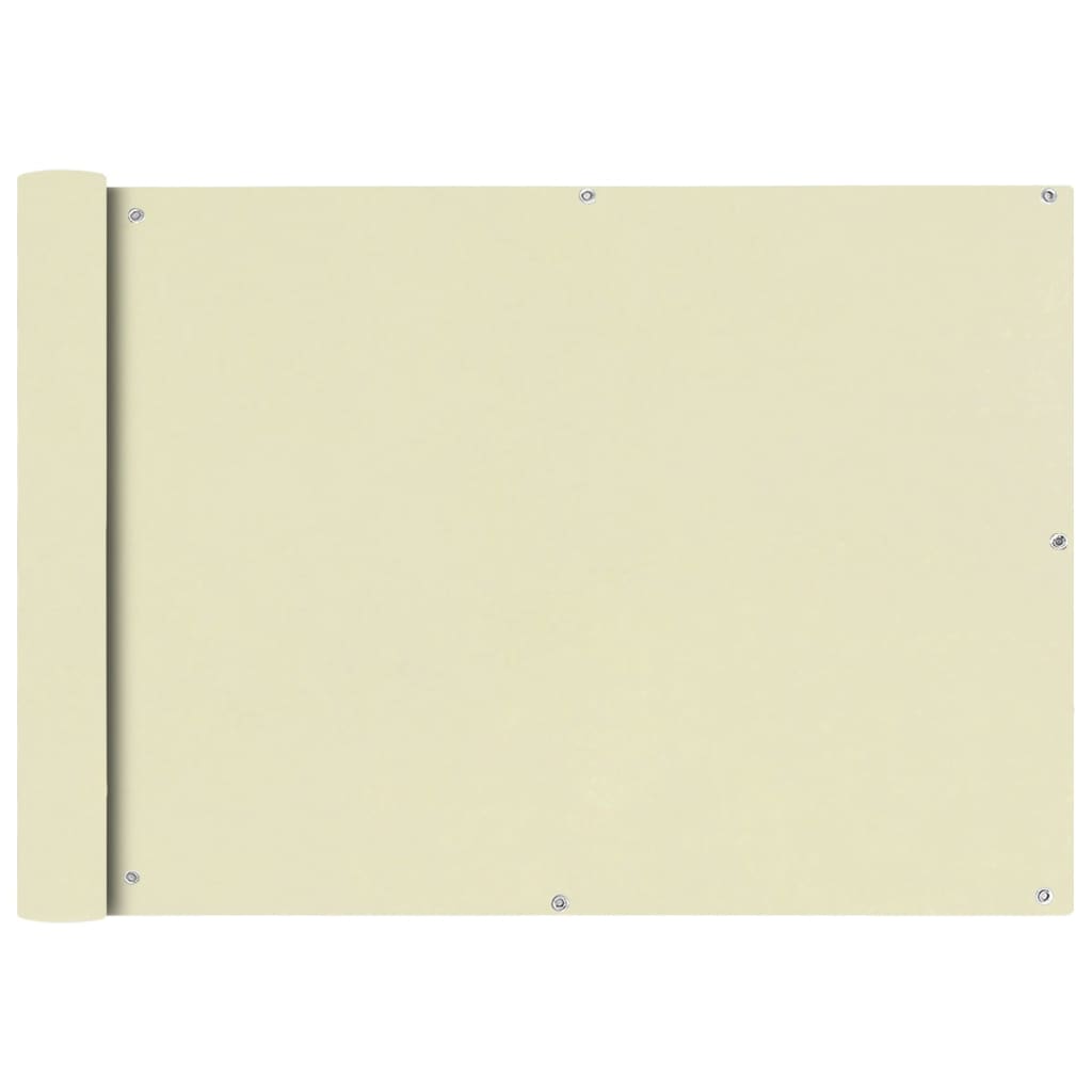 Balkonsichtschutz Creme Oxford 75x600 cm