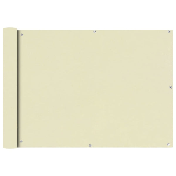 Balkonsichtschutz Creme Oxford 75x600 cm