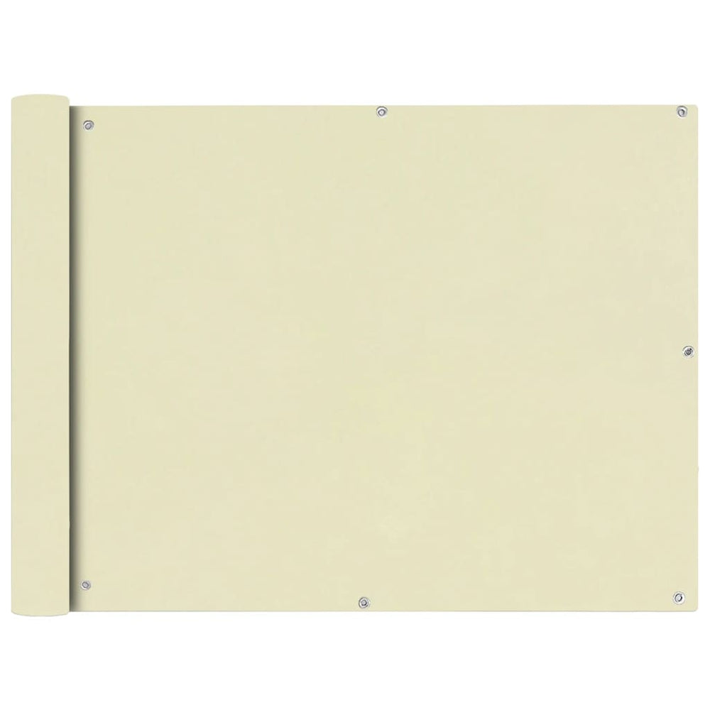 Balkonsichtschutz Oxford Creme 90x400 cm