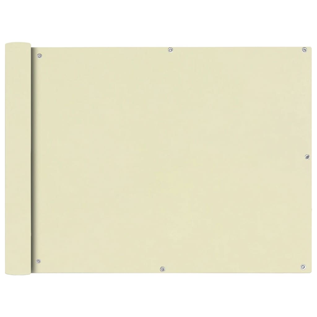 Balkonsichtschutz Oxford Creme 90x400 cm