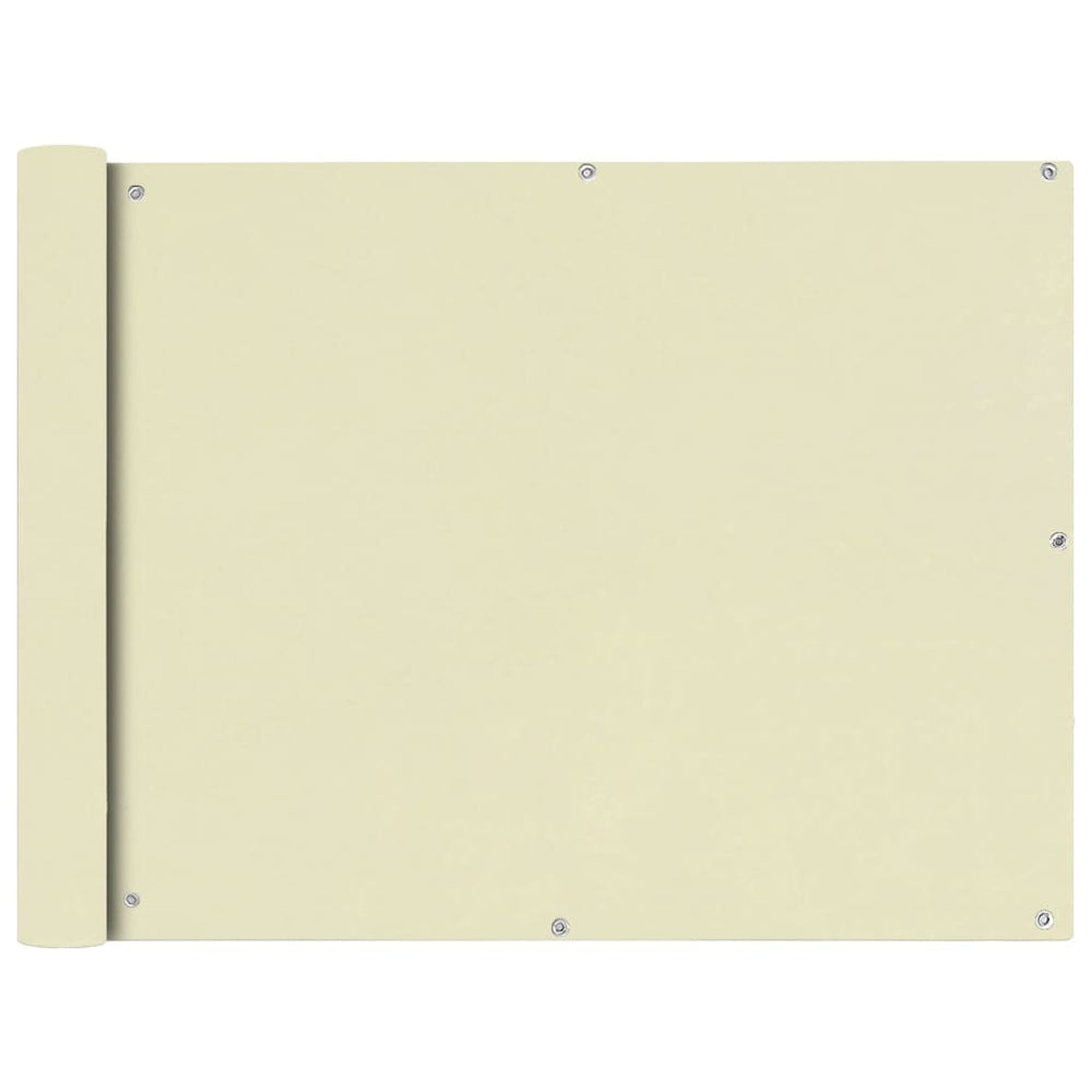 Balkonsichtschutz Oxford Creme 90x600 cm