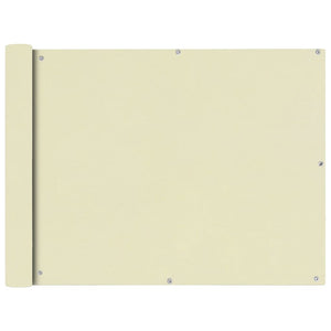 Balkonsichtschutz Oxford Creme 90x600 cm