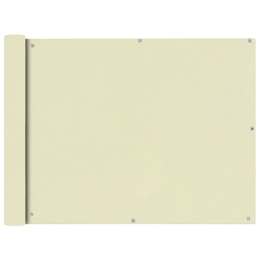 Balkonsichtschutz Oxford Creme 90x600 cm