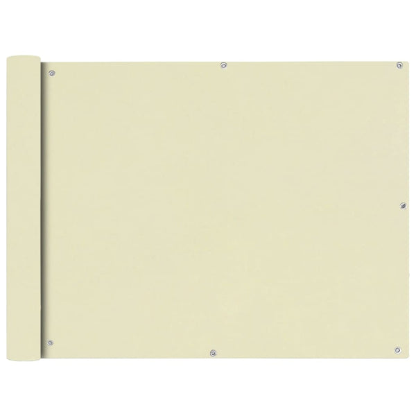 Balkonsichtschutz Oxford Creme 90x600 cm