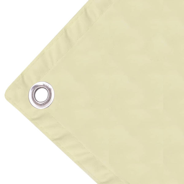 Balkonsichtschutz Oxford Creme 90x600 cm