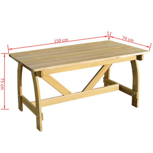 Gartentisch Kiefer 150cm
