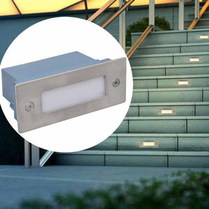 vidaXL Appliques murales à encastrer à LED pour escaliers 12 pcs 44x111x56 mm