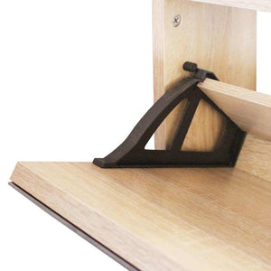 Meuble à chaussures vidaXL avec 2 compartiments, miroir, aspect chêne 63x17x67 cm