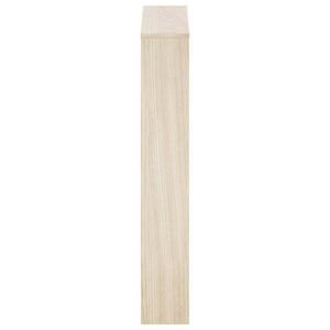 Schuhschrank mit 3 Fächern Spiegel Eiche-Optik 63x17x102,5 cm