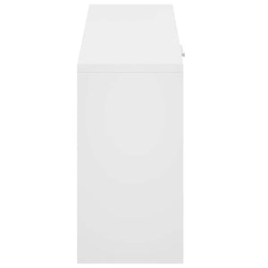 vidaXL Banc à chaussures blanc 80x24x45 cm