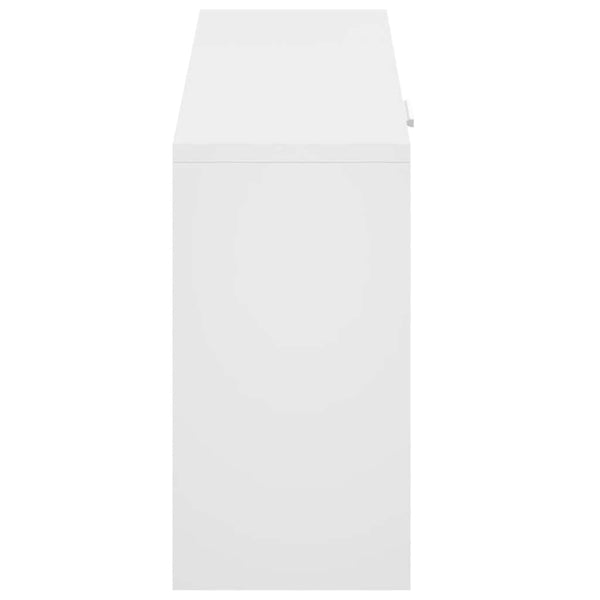 vidaXL Banc à chaussures blanc 80x24x45 cm