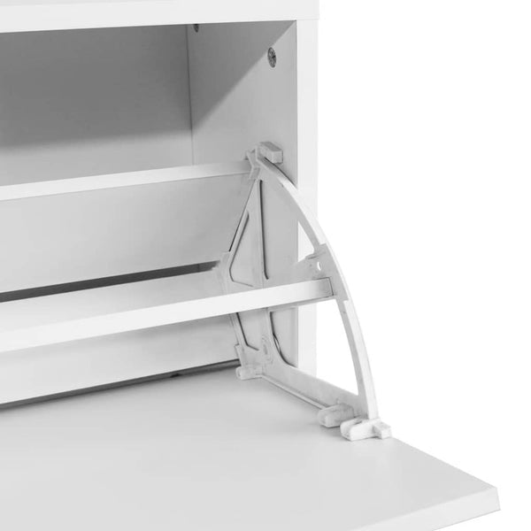 vidaXL Banc à chaussures blanc 80x24x45 cm