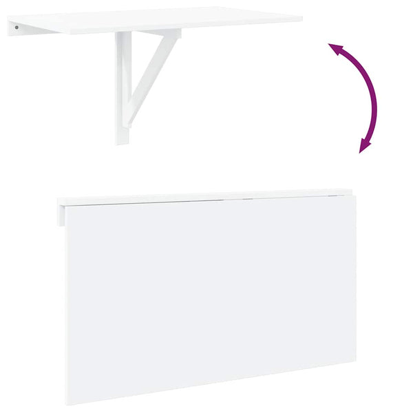 Wandklapptisch Weiß 100x60 cm