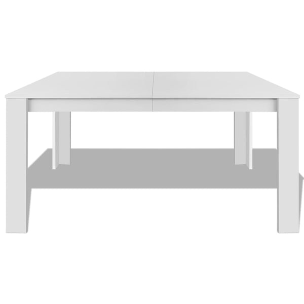 vidaXL Table de salle à manger 140x80x75 cm Blanc